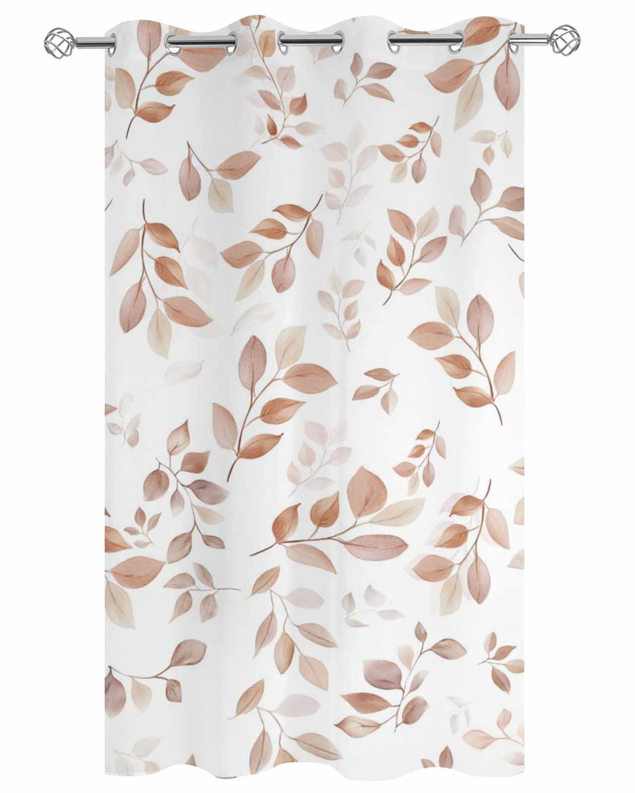 Vintage Leaf Outdoor Curtains for Patio, Fallen Leaves Autumn Tree Branch Plant Privacy Drapes Grommet Waterproof Outside Curtains for Porch/Cabana/Balcony 54"x 108", 1 Panel