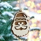 thumbnail image 3 of Fiudx Adornos Navideños Navidad Tallado En Madera Copo De Nieve Santa Claus Colgante Para Árbol De Navidad Diy Materiales De Decoración De Ventanas Del Hogar, 3 of 4