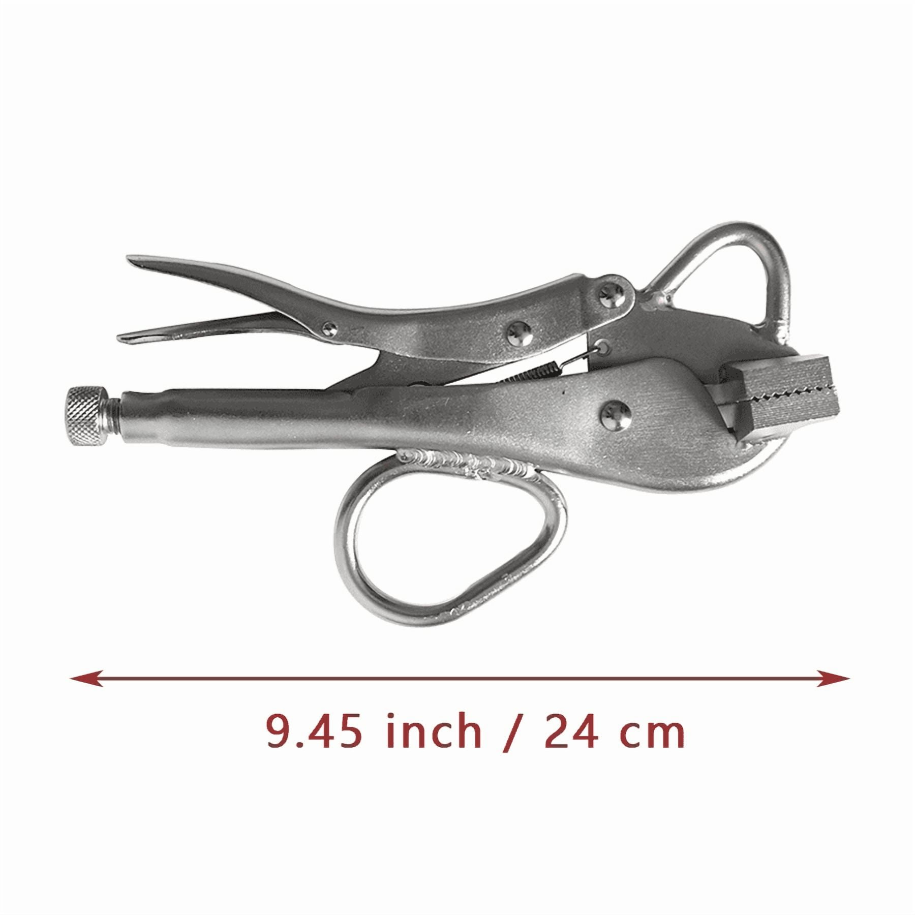 Locking Sheet Metal Clamp, Welding Locking Plier Tools, Heavy Duty Sheet Metal Grip Tool, Carbon Steel Duckbill Pliers Welding Pliers, Flange Pull Plier for Car
