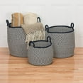thumbnail image 2 of Colonial Mills Prev? Indoor/Outdoor Basket - White & Navy 15"x15"x15", 2 of 3
