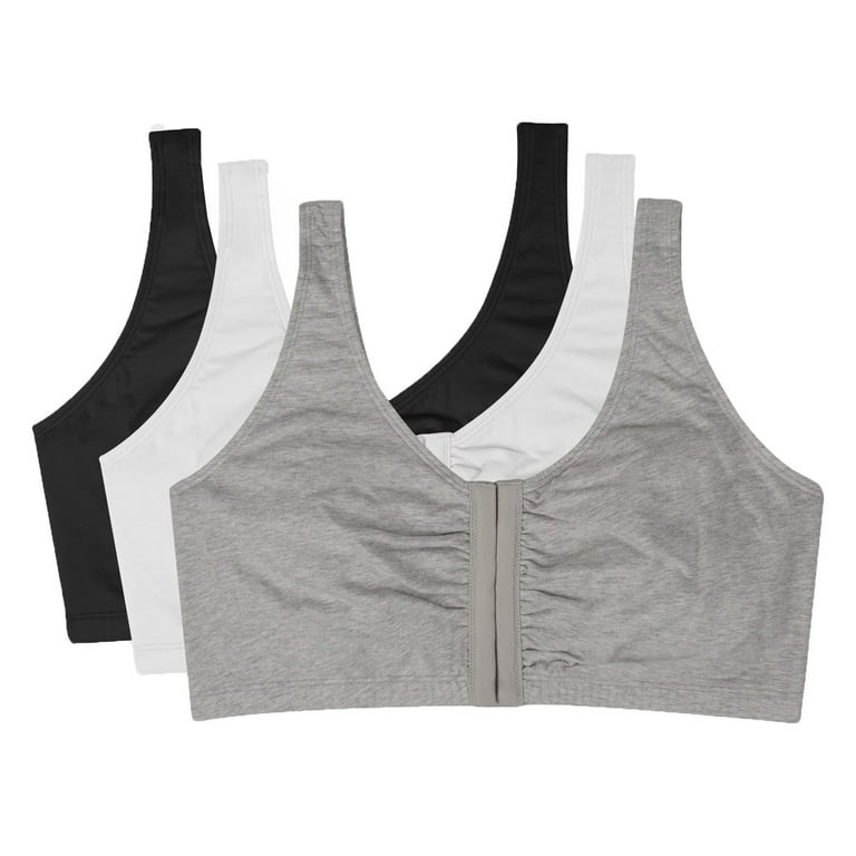 SENDKEEL 3PCWomen's Fashion Casual Solid Color Shoulder Underwear Nipple  Comfortable Bra 