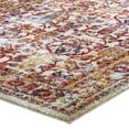 thumbnail image 3 of Modway Entourage Jessa Distressed Vintage Floral Lattice 5x8 Area Rug in Ivory, Blue, Orange, Yellow, Red, 3 of 7