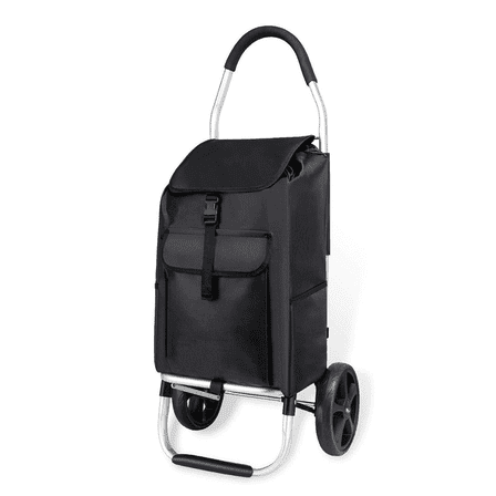 Maphissus 2 in 1 Shopping Cart for Groceries,Foldable Utility Carts with Wheels and Removable Bag and Rolling Personal Handtruck