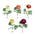 thumbnail image 4 of Moyic 2 paquetes/lote de flores artificiales de peonía realistas para la decoración de los amantes de los ramos de boda hechos a mano Decoración Blanco, 4 of 6