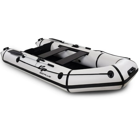 inflatable goplus boat 10ft tender rafting dinghy fishing person water sports