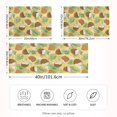 thumbnail image 4 of Cartoon Coconut Leaves Pattern Pillowcase Queen Size 30''x20'' Satin Double-Sided Print Soft Wrinkle Resistant, 4 of 9