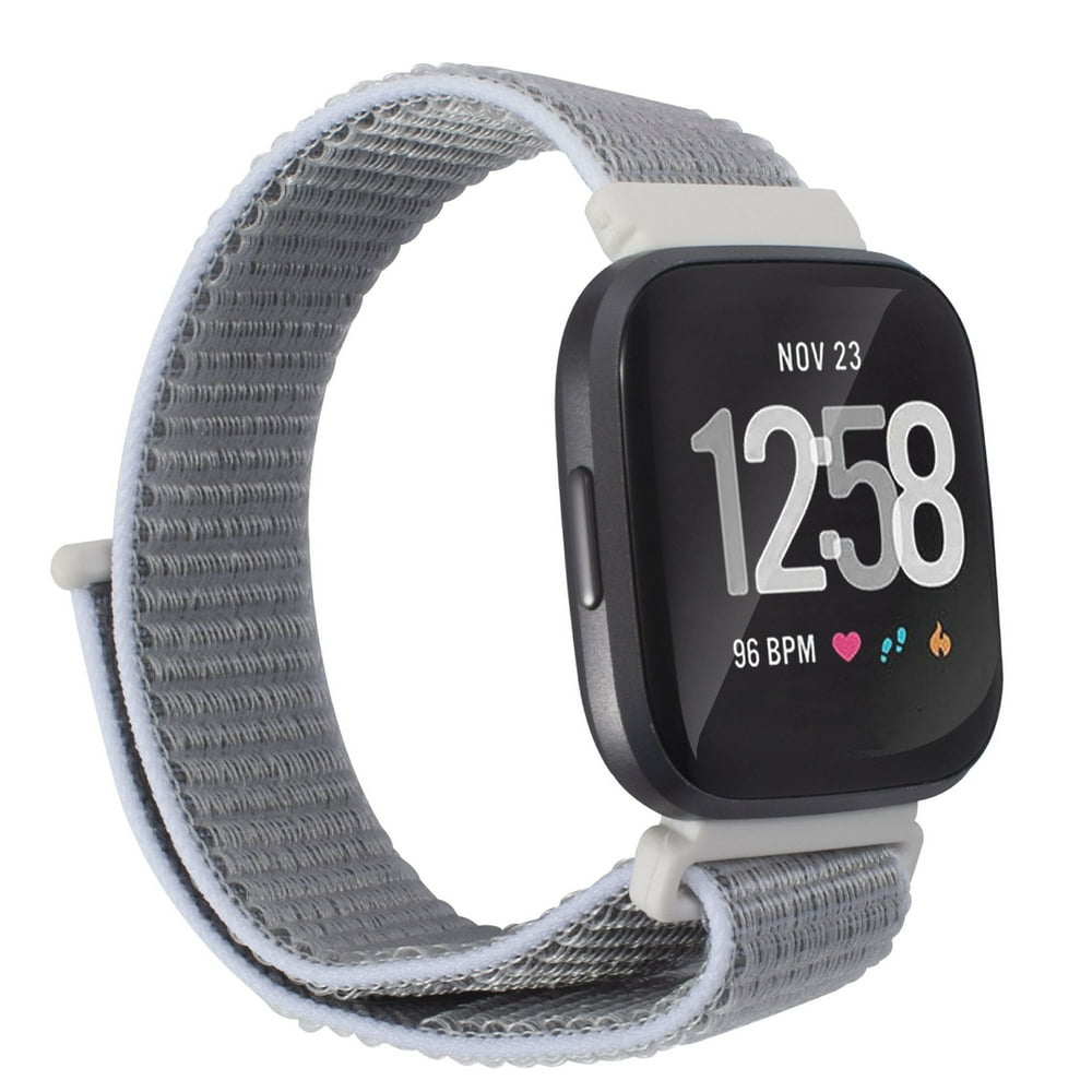 Insten - Soft Woven Nylon Band For Fitbit Versa 2 / Versa 1 / Versa Lite / Versa SE, For Women