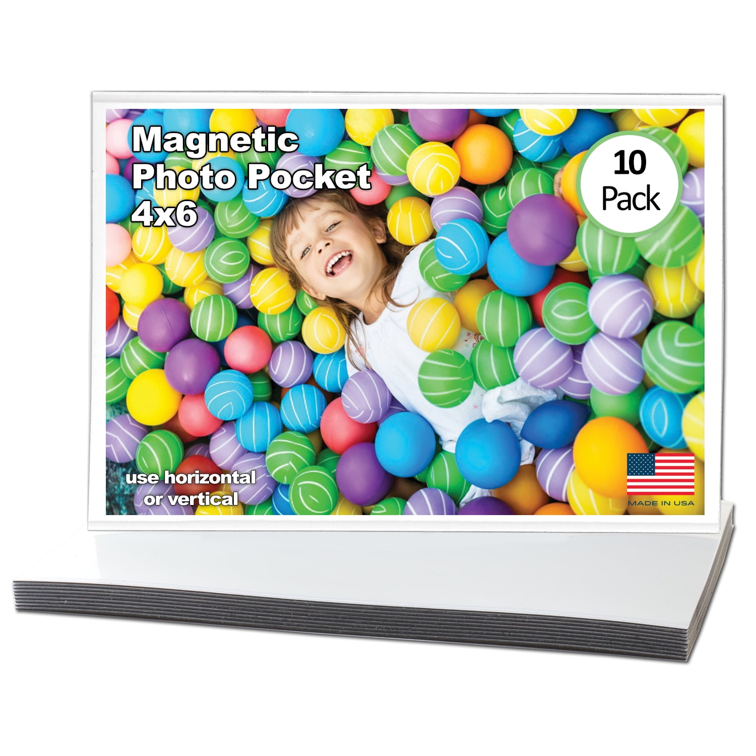 4x6 Magnetic Photo Pocket Picture Frame | 10 Pack - Walmart.com