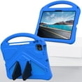 thumbnail image 5 of Kids Case for iPad Air 11 Inch 2024 / iPad Pro 11 Inch 5th Generation 2024 with Kickstand/Handle Stand Lightweight Soft EVA Foam Shockproof Silicone Cover Boy Girl, Blue, 5 of 7