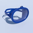 thumbnail image 1 of Gafas de buceo, máscara de buceo, antiempañamiento, impermeables, cómodas, a prueba de fugas, para , compactas, subacuáticas, ovaladas. marco de polipropileno azul, 1 of 8