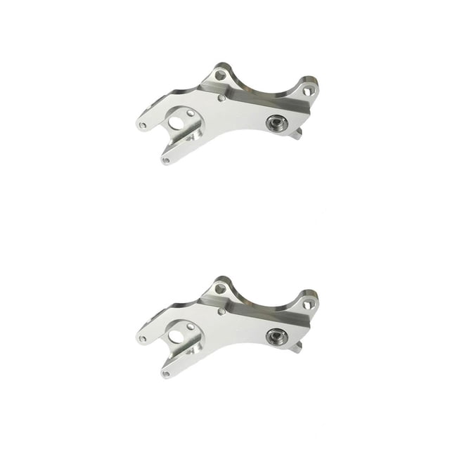 Soidarity Accesorio adaptador de asiento de convertidor de freno de repuesto de actualización de modificación de acero de montaje de disco de bicicleta Plata 2piezas Soidarity CBP295742