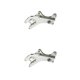 thumbnail image 1 of Toystoory Adaptador de conversión de freno de rueda de aleación de aluminio de montaje de marco de disco de bicicleta de carretera de montaña accesorio Plata 2piezas Toystoory CBP295742, 1 of 5