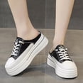 thumbnail image 7 of IEMIEMIEM Platform Mule Sneakers for Women Backless Chunky Sneakers Comfort Breathable Mesh Fashion Non-Slip Slip On Shoes Black 7 Wide, 7 of 7