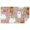 Pomeranian Dog and, variant on Pug and Footprints Rectangle Tablecloth 60"x84",Waterproof Polyester Rectangle Table Cloth, Wipeable Spillproof Polyester Tablecloth for Dining, Camping, Indoor and Outdoor