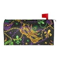 thumbnail image 2 of Xecao Mardi Gras Surface for Mailbox Cover with Magnetic Strips, Waterproof and Sunscreen, Adds a Decorative Touch to Your Garden Yard., 2 of 9