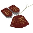 thumbnail image 3 of Inkdotpot Real Gold Foil ThankYou For Celebrating With Us Bridal Shower-Baby Shower-Retirement-Wedding-Birthday Tags Favor Hang Paper Tags 100 Pack, 3 of 6