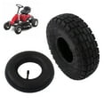 thumbnail image 4 of Tube 4.10/3.50-4in Tire Inner Tube Combo Set All Purpose for Hand Trucks Wheelbarrows Yard Trailers, 4 of 7
