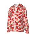 thumbnail image 2 of Pofeuu Cute Strawberry Print Sun Protection Outdoor Lightweight Full Zip UV Cooling Hoodie Long Sleeve Summer Clothing for Outdoor Hiking-XX-Large, 2 of 5