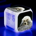 thumbnail image 4 of Otter LED large screen digital seven-color changing cute mini alarm clock multi-functional creative electronic clock, 4 of 6