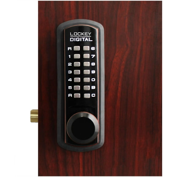 Lockey USA 3830 OB Oil Rubbed Bronze Mechanical Keyless Lever Lock with Passage Function