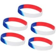 thumbnail image 3 of GAXIRE 5Pcs Independence Day Wristband Silicone Hand Rings Unisex Decoration, 3 of 8