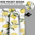 thumbnail image 5 of Yellow Lemon 3-Piece Kitchen Curtains Set Kitchen Curtains Sets with Valance for Windows Rod Pocket Machine Washable Kitchen Decor Decorations (54"x18"+2x27.5"x24"), 5 of 6