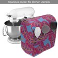 thumbnail image 2 of Summer Stand Mixer Cover, Tropical Banana Leaf Pattern of Hawaiian Jungle Foliage Abstract Colors, Kitchen Appliance Organizer Bag Cover with Pockets, 5 Quarts, Magenta Blue Apricot, by Ambesonne, 2 of 4