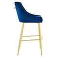 thumbnail image 3 of Discern Performance Velvet Bar Stool, 3 of 7