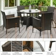 thumbnail image 2 of Costway 5pcs Patio Wicker Sofa Furniture Dining Set Cushioned Backyard Garden, 2 of 7