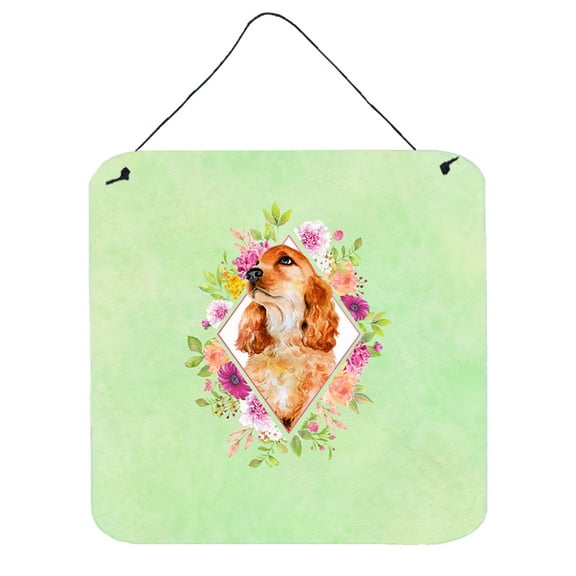 Chow Chow #2 Green Flowers Wall or Door Hanging Prints