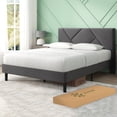 thumbnail image 2 of Base de Cama con Cabecera Queen Size Zinus Judy Estructura Tapizada Color Gris. Fácil Armado, para Todas las Edades., 2 of 6