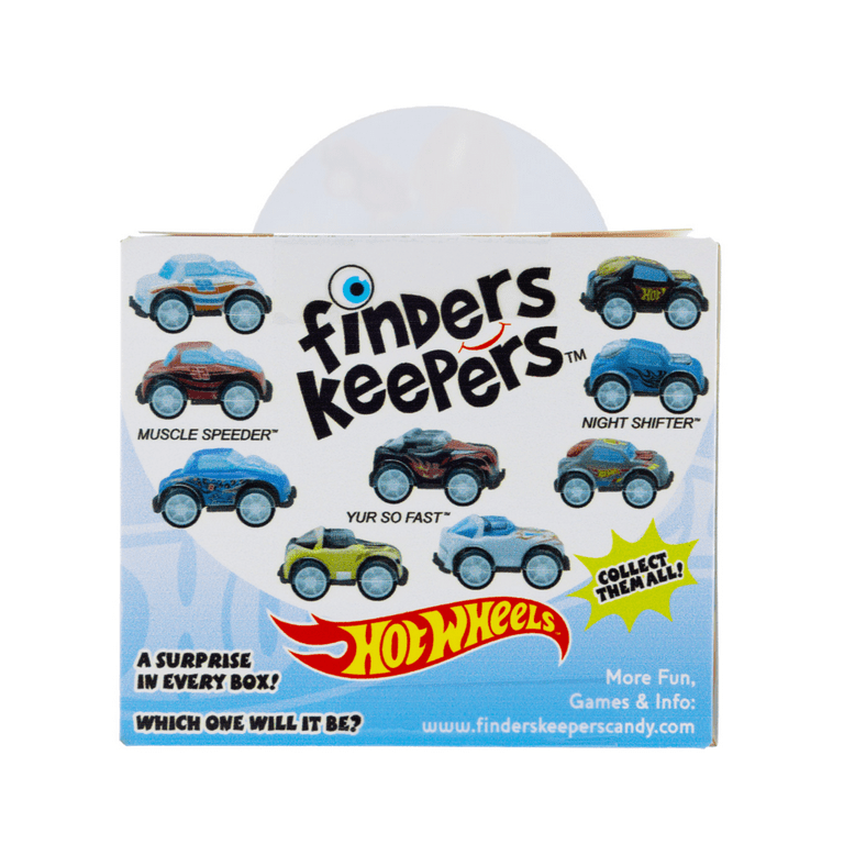 Finders Keepers Hot Wheels Milk Chocolate Egg Candy Toy Surprise