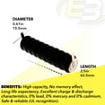 thumbnail image 4 of 5pc 10/V80H 12V 80mAh Battery w/Tabs for  electricity meter,  emergency lights, 4 of 7