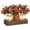 orange, variant on 3 Pcs Mason Jar Table Centerpieces with Wood Tray and LED Light Farmhouse Decor for Dining Room Kitchen Living Room Bathroom
