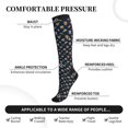thumbnail image 3 of Lsque Fastfood Pattern Sport Compression Socks for Men & Women 15-20 mmHg Knee High Nurse Pregnant Running Medical and Travel Athletic, 3 of 6