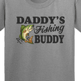 thumbnail image 4 of Inktastic Daddy's Fishing Buddy Youth T-Shirt, 4 of 5