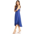 thumbnail image 3 of Sakkas Everyday Essentials Caftan Tank Dress / Cover Up - Blue / Black - One Size, 3 of 5