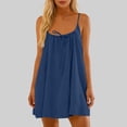 thumbnail image 6 of Backless Cami Dress for Women Sleeveless Beach Dress Flowy Loose Fit Spaghetti Strap Sundress with Back Tie Sexy Cocktail Mini Dress for Night Club 2026 Summer Beach Vacation Outfits, 6 of 6