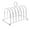 As Shown, variant on Stainless Steel Toast Rack Holder for 6 Slices with Feet and Handle