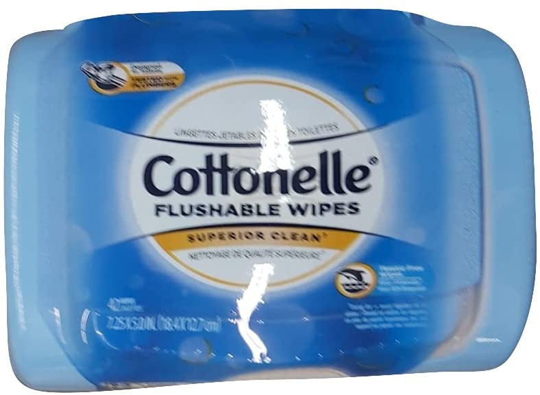Cottonelle Fresh Flushable Moist Wipes Pop-Up Tub 42 EA 