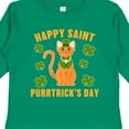 thumbnail image 4 of Inktastic St. Patrick's Day Happy Saint Purrtrick's Day Boys or Girls Long Sleeve Toddler T-Shirt, 4 of 5