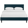 thumbnail image 6 of Modway Anya Queen Modern Style Polyester Fabric Bed in Azure Blue Finish, 6 of 6