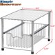thumbnail image 5 of Estante De Almacenamiento Apilable De Metal Cromado De Simple Houseware, 16,75 Pulgadas De Largo X 10,8 Pulgadas De Ancho X 10,25 Pulgadas De Alto, 5 of 5