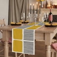 thumbnail image 2 of Table Runners 72 Inches Long Dress Scarves, Yellow Farmhouse Kitchen/Dining Table Runner, Coffee Tablerunners, Modern Painting Farmhouse Striped Abstract Art 16x72 Inch, 2 of 9