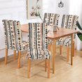 thumbnail image 2 of Yayeee 2 Pack Dining Chair Covers Stretch Parson Chairs Slipcovers Seat Protector, Black Abstract Dots, 2 of 6