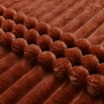 thumbnail image 2 of Kate Aurora Modern Lux Ultra Soft & Plush Ribbed Accent Throw Blanket - 50 in. W x 60 in. L - Assorted Colors, 2 of 5