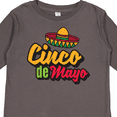 thumbnail image 4 of Inktastic Cinco De Mayo with Sombrero Boys or Girls Long Sleeve Toddler T-Shirt, 4 of 5