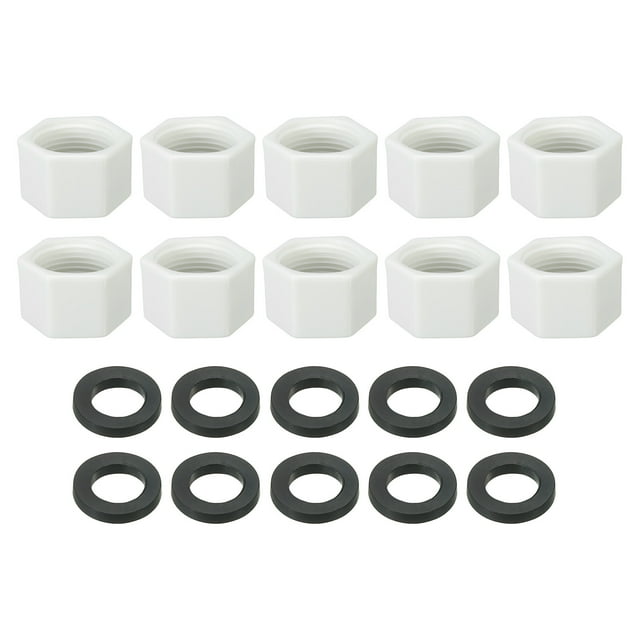 Unique Bargains G3/4' Hex Female Thread PPR Pipe Fitting End Cap, Tubing Stopper for Preventing Leakage, Beige 20Pcs