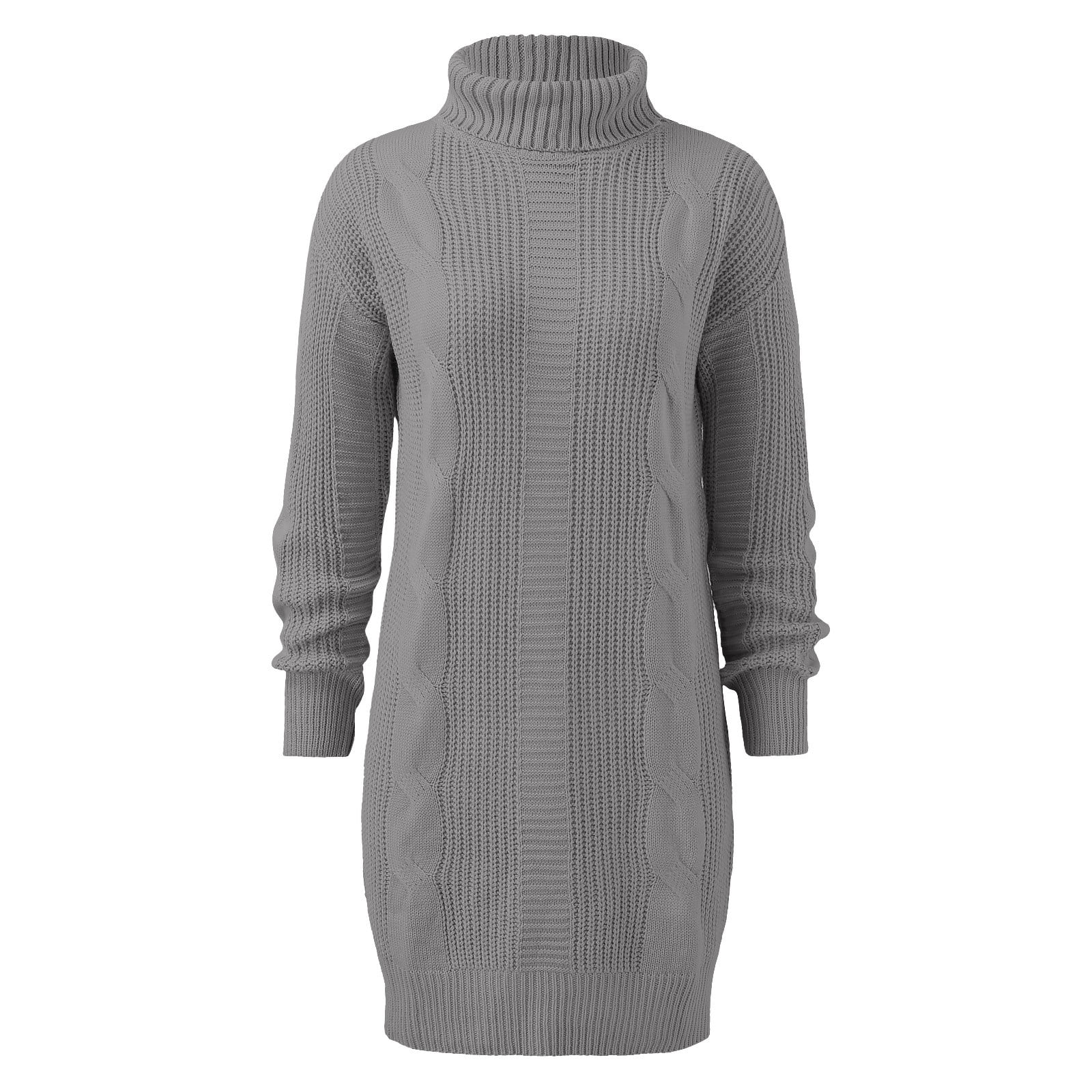 【最終値下げ】Puff Sleeve Cable Knit Dress Amazon.com: Women Puff Long Sleeve Turtleneck Maxi Sweater