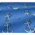 thumbnail image 6 of oneOone Viscose Jersey Medium Blue Fabric Nautical Dress Material Fabric Print Fabric By The Yard 60 Inch Wide, 6 of 7